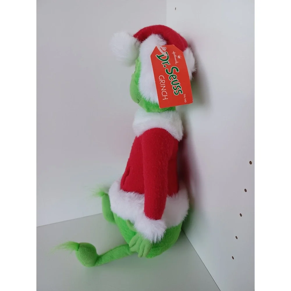 Vintage Hallmark The Grinch As Santa Christmas Plush Stuffed Animal Collectible